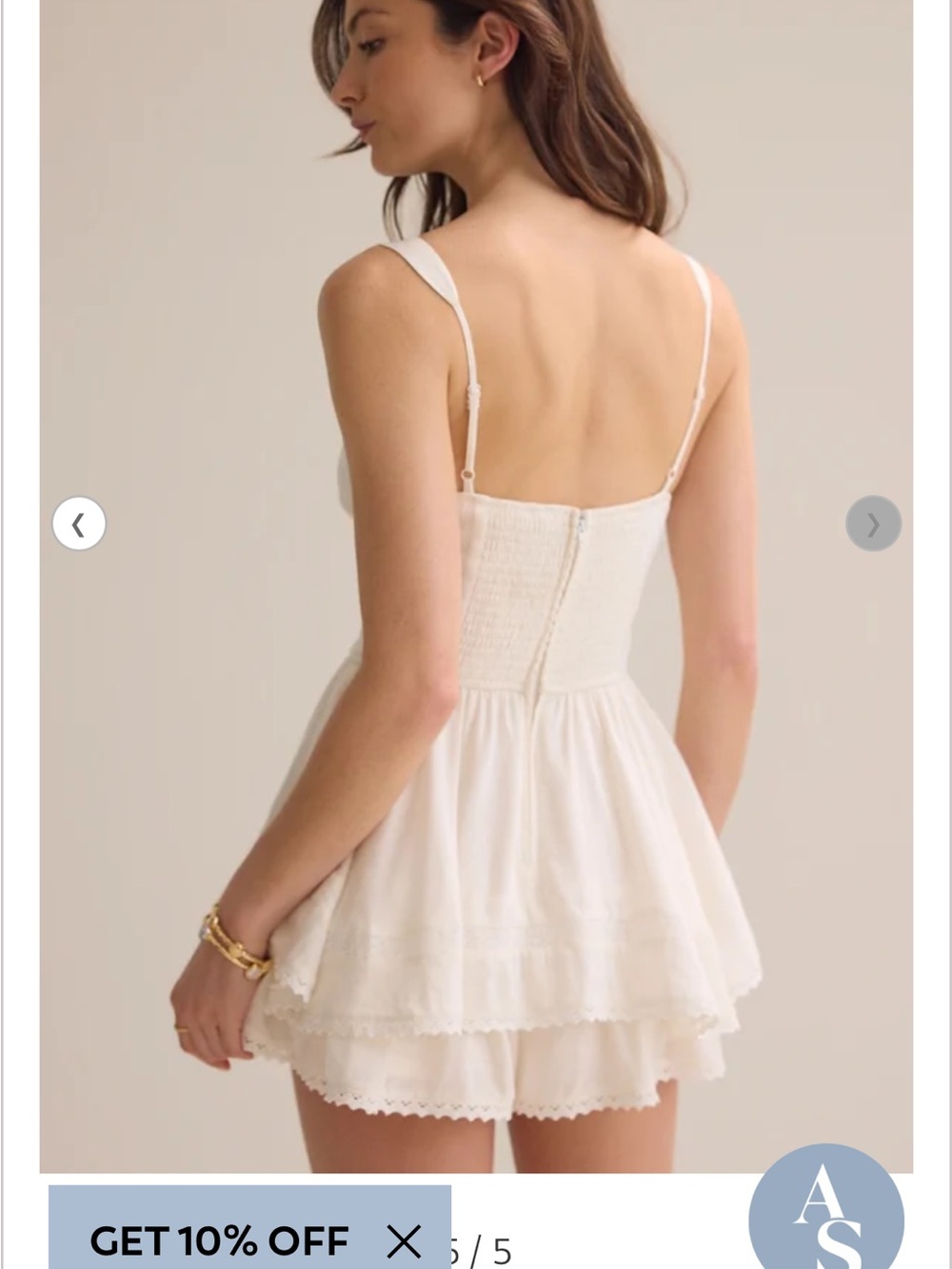 Altard State Juno Sun Romper Ivory/S - Picture 5 of 5